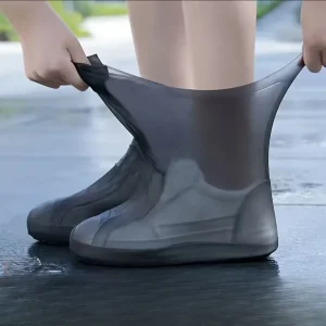 3 pair Of Outdoor Latex Rain Boots Waterproof reusable Shoe Covers