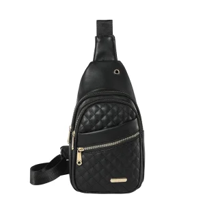 Travel Bag Crossbody Chest Shoulder Water Resistant Sling Purse One Strap Travel Bag For Men Women Boys With Earphone Hole