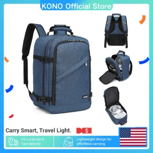 Kono Carry On Backpack, Underseat Travel Luggage Cabin Size