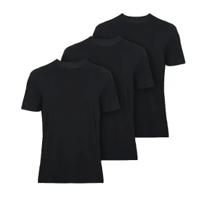 T-Shirts Rayon Made from Bamboo Crewneck Undershirt Tees Moisture Wicking 3 Pack