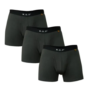 3 Pack Bamboo Boxer Briefs with Pouch Breathable